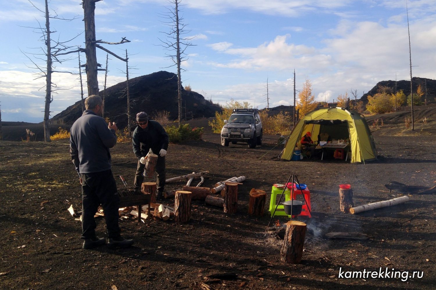 Туры на Камчатку из Москвы, палаточный лагерь