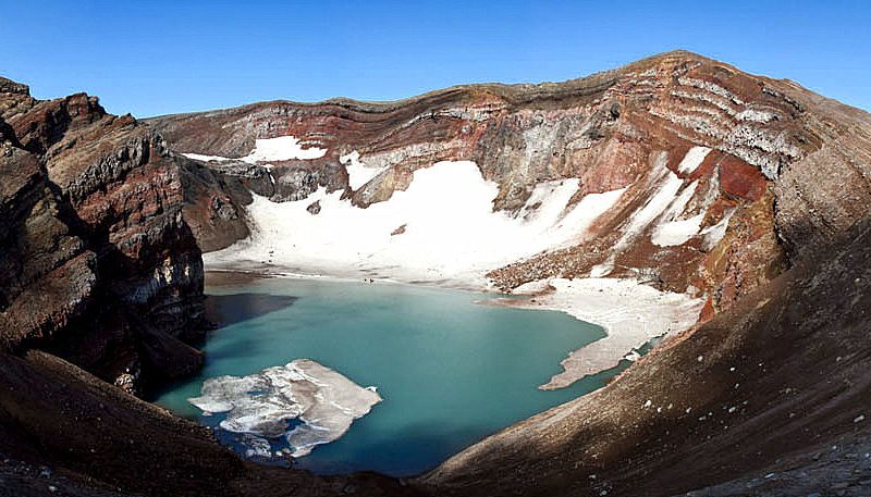 Экскурсии на Камчатке, кратер вулкана Горелый